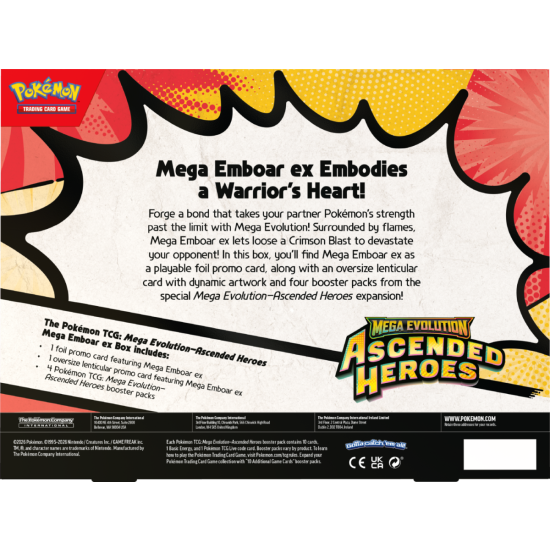 Pokémon TCG: Ascended Heroes - Mega Emboar ex Box